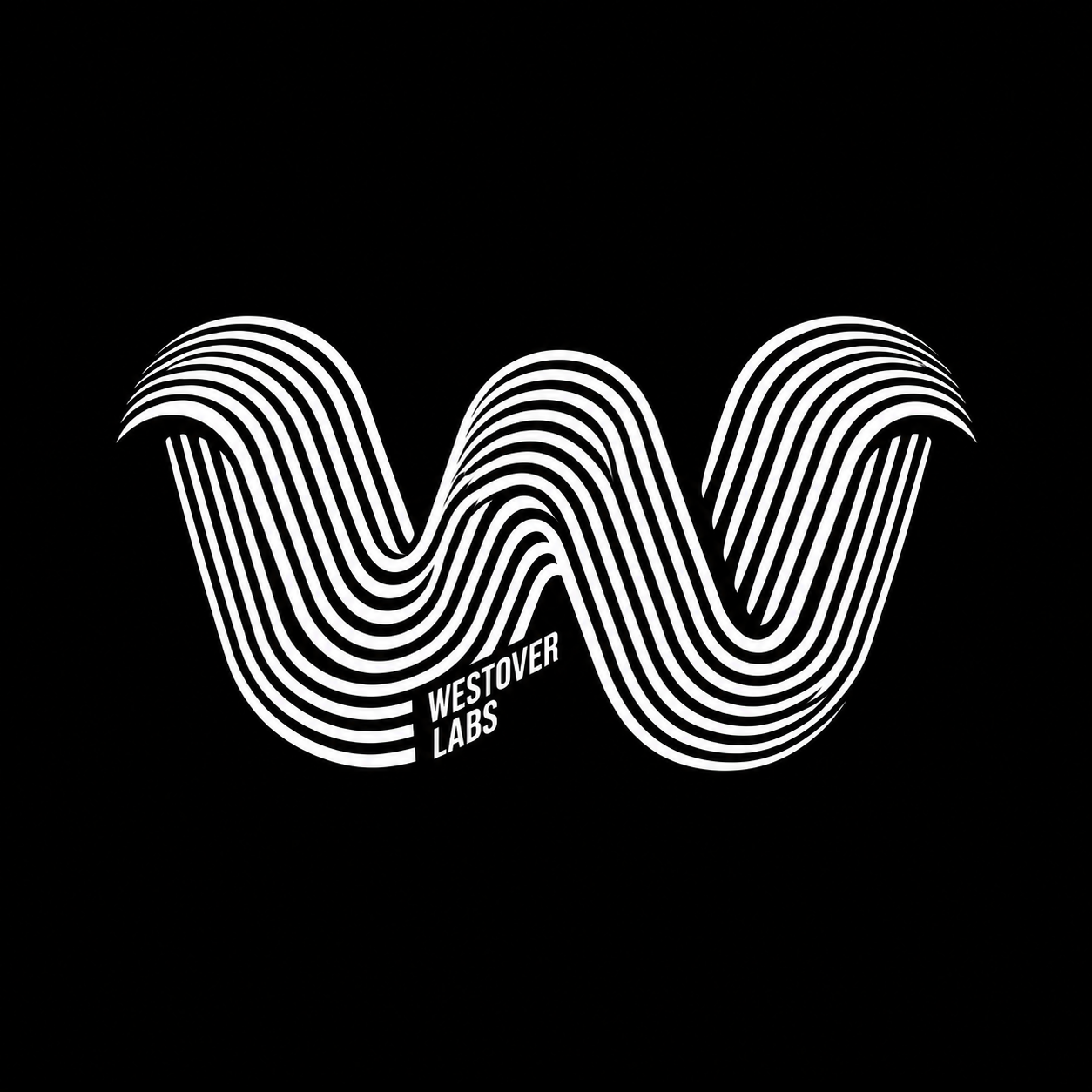 The Westover Labs flowing wave-W wordmark